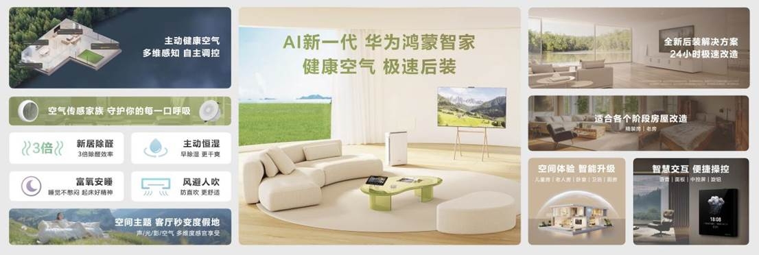 彩神vll用AI为家带来主动健康空气华为鸿蒙智家新品发布(图8)