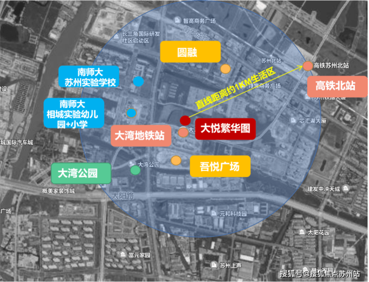 大悦繁华图：苏州高铁新城核心首付彩神vll15%开启品质生活(图3)